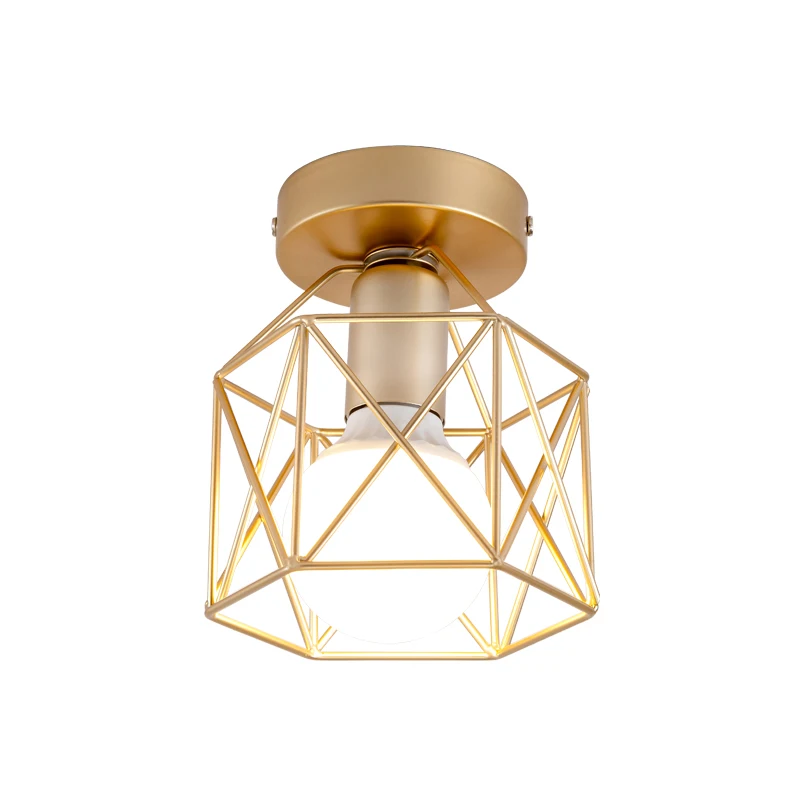 Nordic Minimalisme Gold Shade woondecoratie plafondlampen Metalen Huishoudelijke Accessoires plafondlamp
