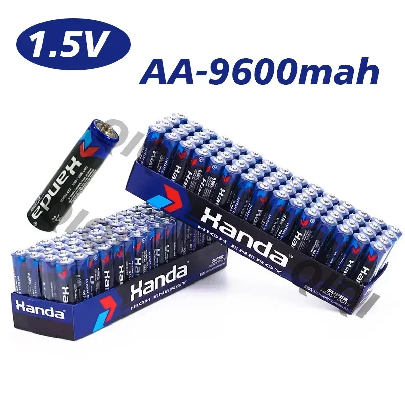 HAODA Disposable Carbon, Zinc, Manganese Dry Battery, AA9600mAh, 1.5V, Suitable for Toys, Remote Controls, Watches, LED Lights