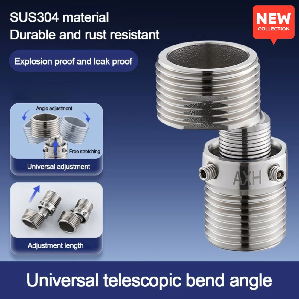 Stainless Steel Angled Curved Foot Lengthened Angle Adjustment Eccentric Screw Corner Wall Mounted Thickened