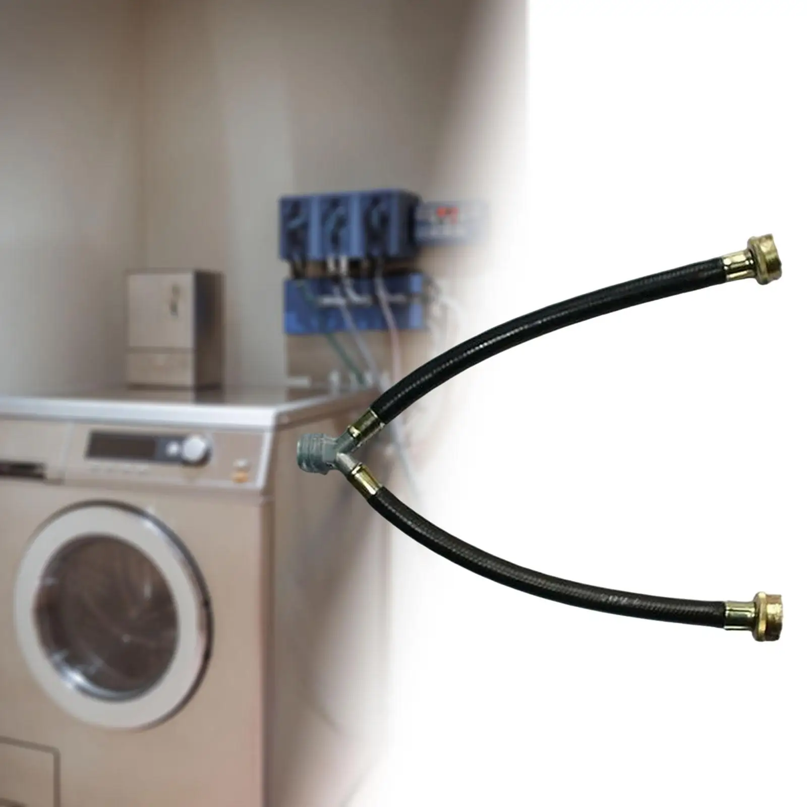 

Washer Hose Y Connector Accessory Rubber Supply 3/4 inch 11.81inch Splitter