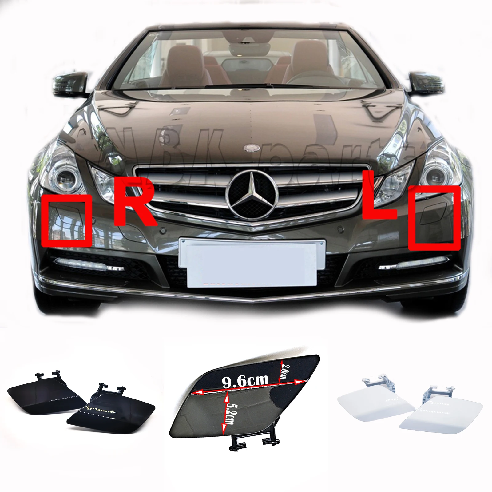 Fit 10-13 Mercedes Benz E W207 Coup C207 Convertible A207 E200 E250 E300 E350 E400 E500 Washer Cover A2078800105 A2078800205