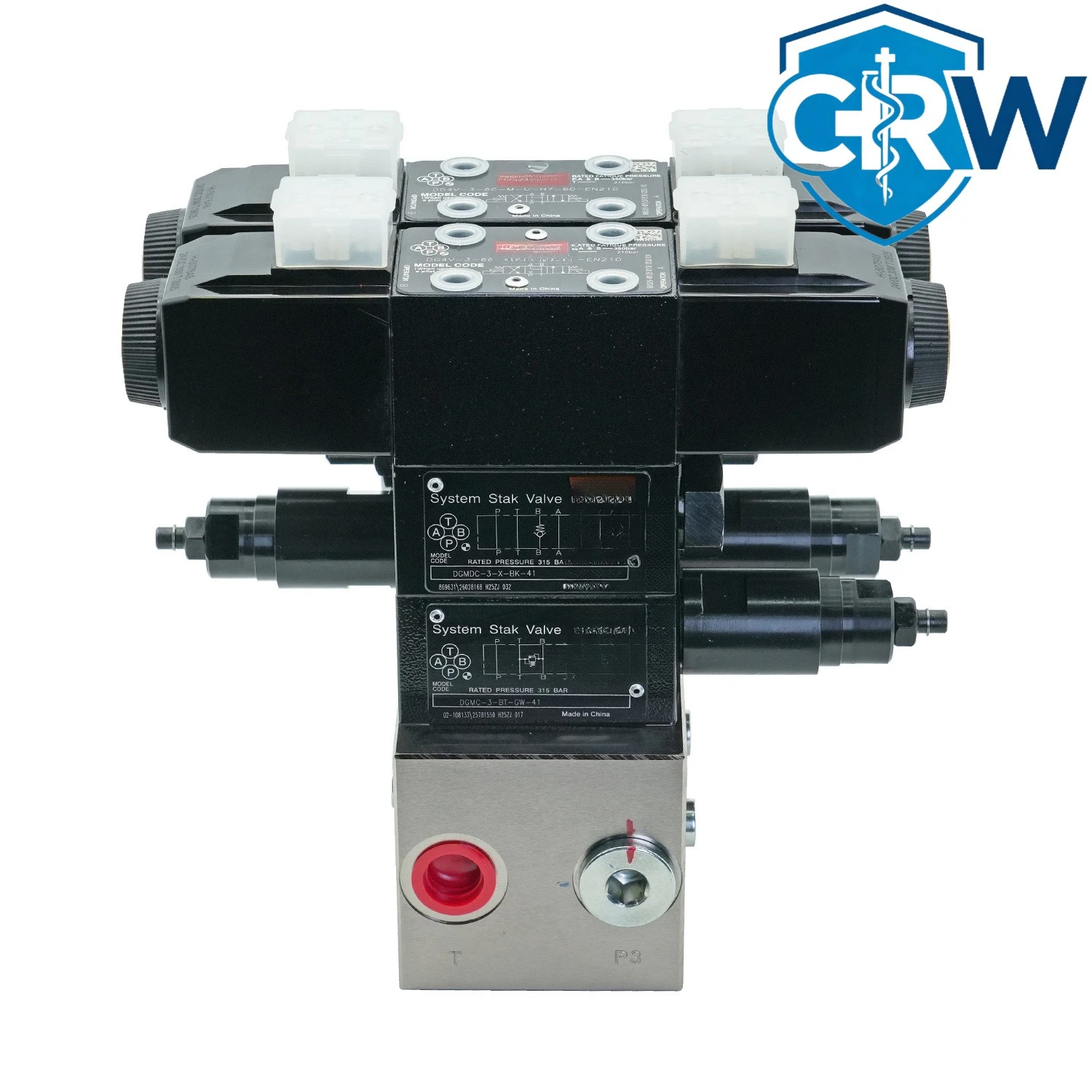 Custom Industrial Hydraulic Manifold Assembly Modular Stack Valve Solenoid Operated Directional Control Sandwich Valve