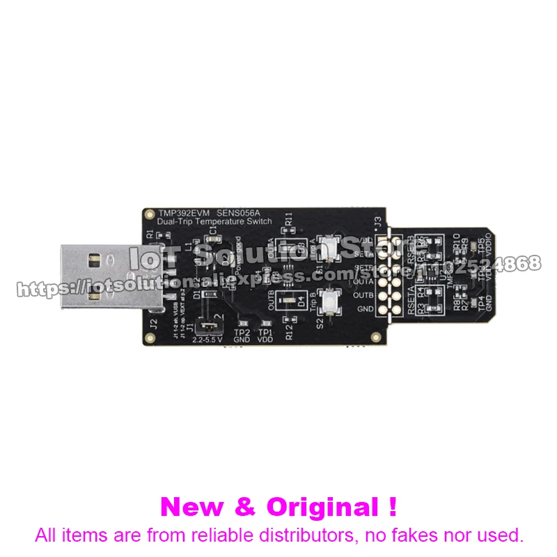 TMP392EVM TMP392 dual-trip, resistor-programmable temperature switch evaluation module