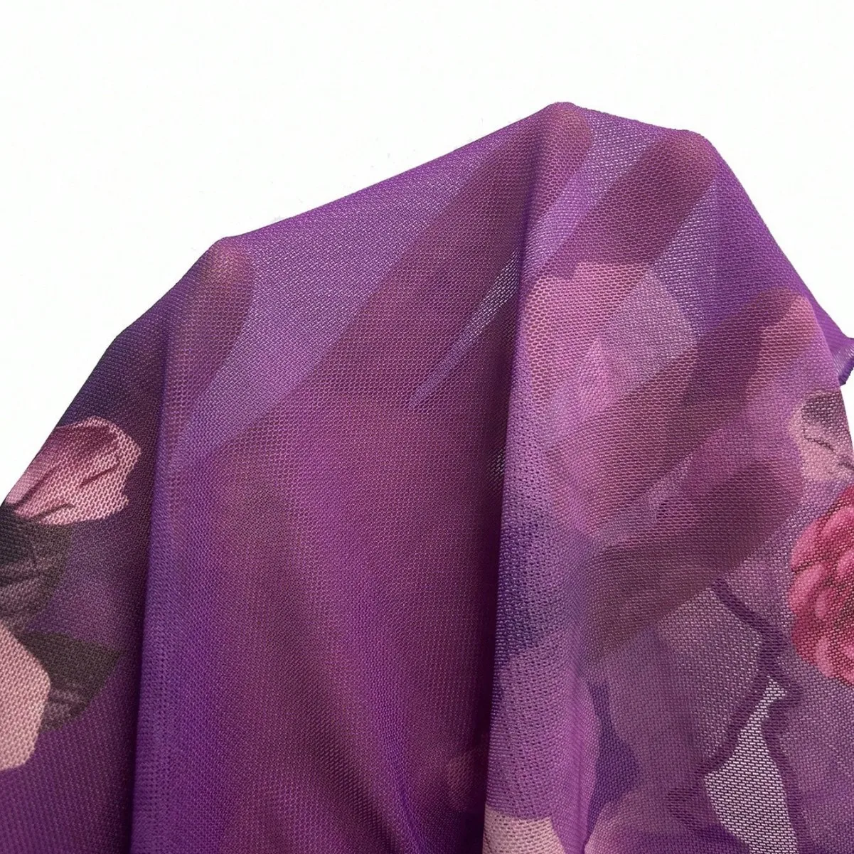 2025, neues Design, französisches, langärmliges Hemd mit süßen Blumenflecken und quadratischem Ausschnitt