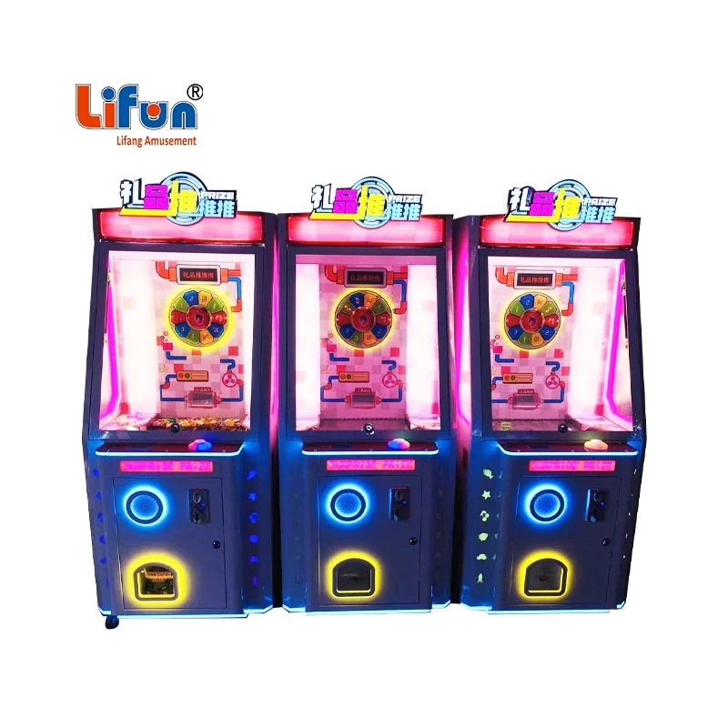 2023 Prize Gift Vending Machine Coin Operated Arcade Crazy Prize Machine Gumball Candy Pusher