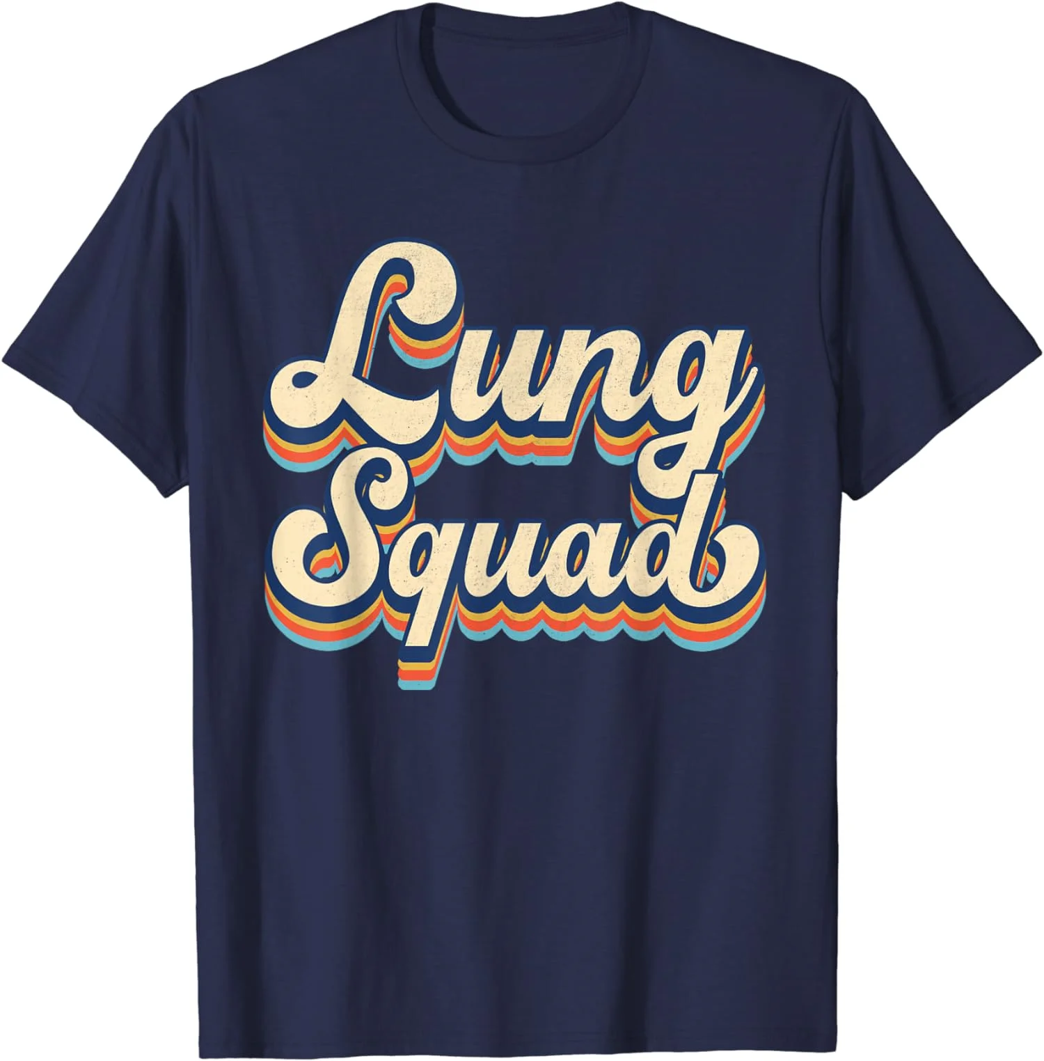 Retro Lung Squad Funny Respiratory Therapy Gift Men's Unisex T-Shirt Size S-5XL