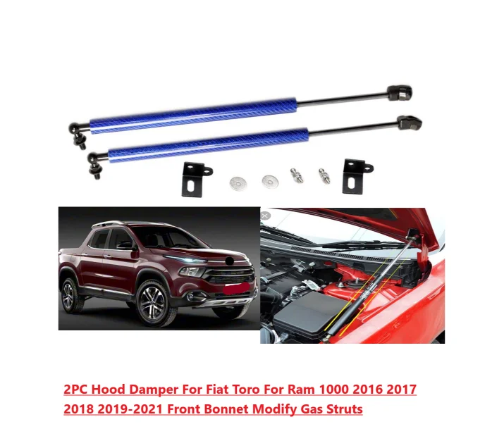 

Hood Damper For Fiat Toro Pickup For Ram 1000 2016-2021 Front Bonnet Modify Gas Struts Lift Support Shock Absorber Piston Rods