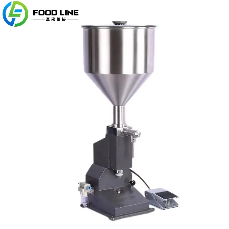 

Pneumatic Semi Automatic Small Perfume Honey Yogurt Paste Liquid Filling Machine