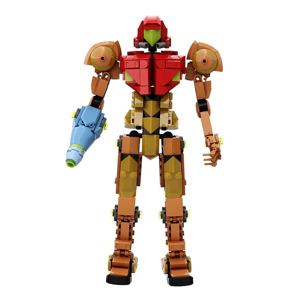 

Gobricks MOC Metroides Mecha Robot Model Bricks Samus Aran Metroid Building Block Set Creative Mech Game Toy For Kids Gift