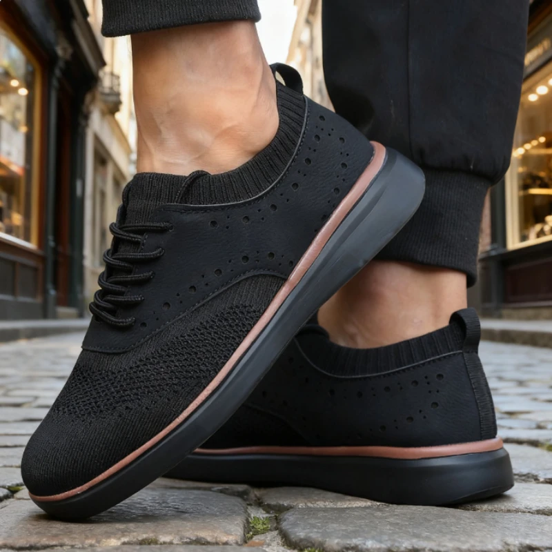 

2025 New Men's Casual Sports Shoes Breathable Versatile Trendy Design Sneakers Four Season Comfort Casual Shoes for Daily Wear