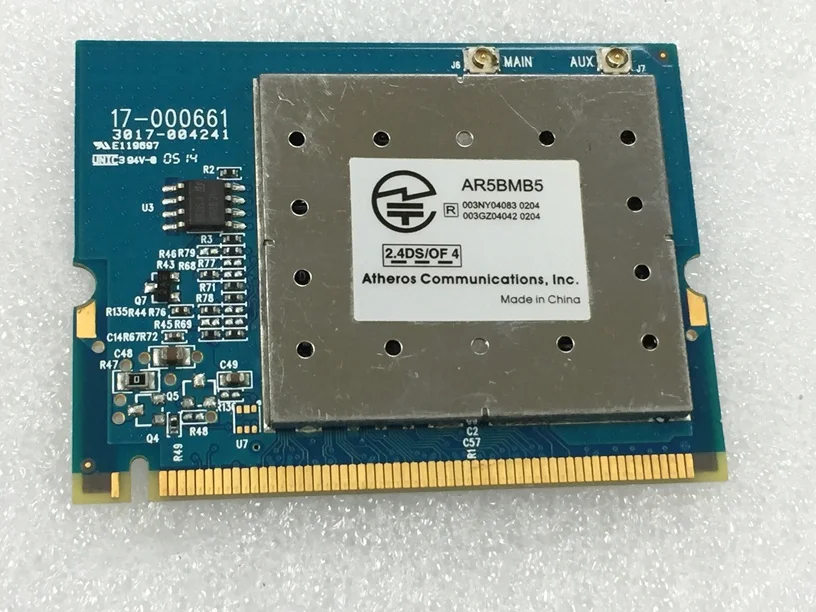 Сетевая карта wlan Atheros AR2413A AR5005G AR5BMB5, Mini PCI, Wi-Fi, 802,11 B/g, 54 Мбит/с