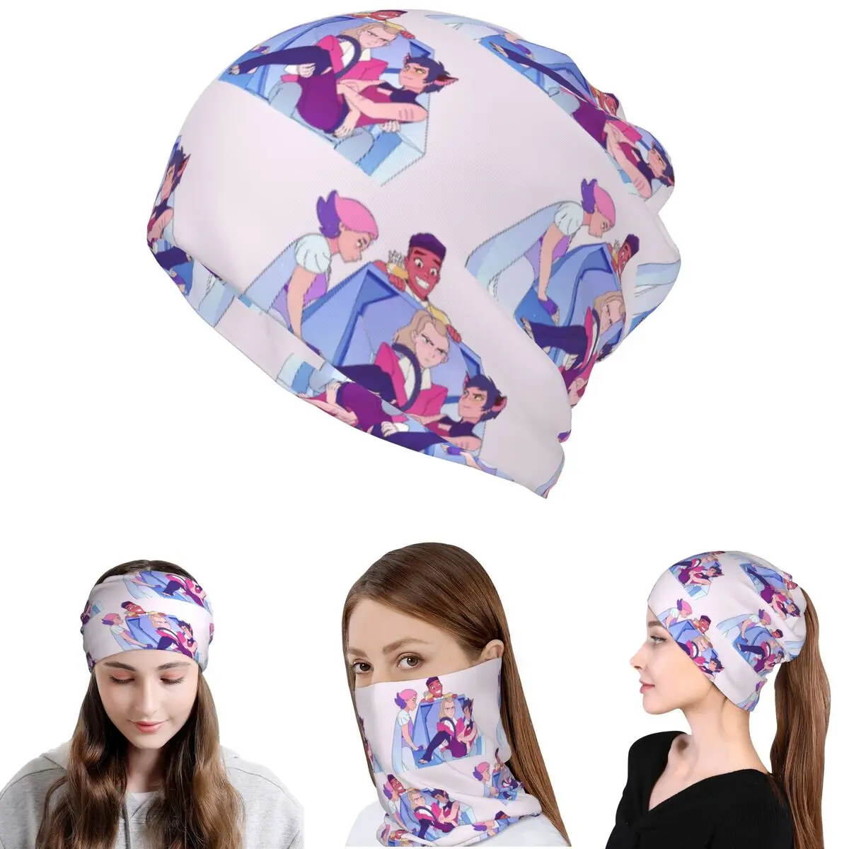 Best Friend Squad She-Ra And The Princesses Of Power Bandana Neck Gaiter Wrap Scarf Multi-use Face Mask Beanies Hat Washable