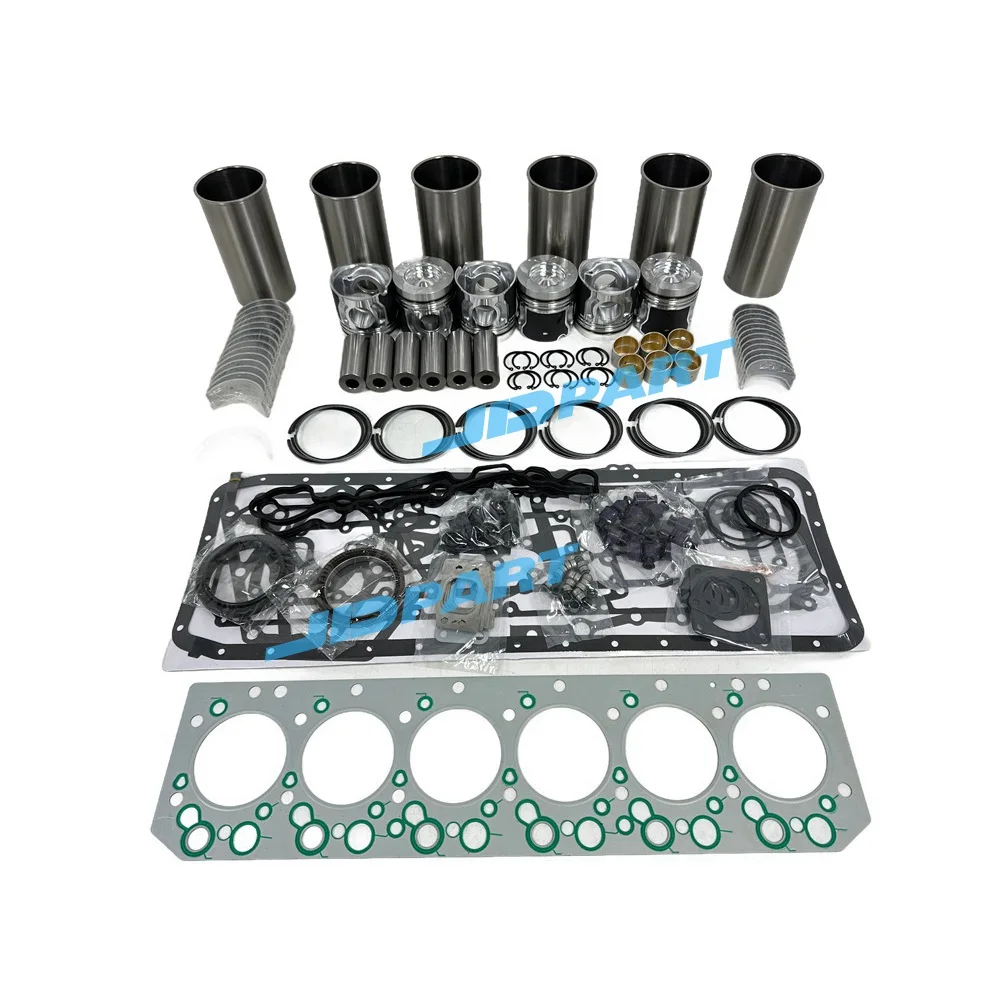 

Overhaul Rebuild Kit Cylinder Liner Piston & Ring With Gasket Set Bearing For Doosan Daewoo Engine DL08