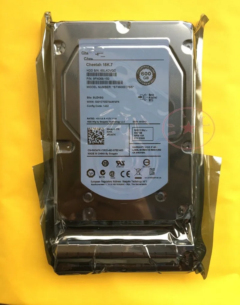 ДЛЯ нового Dell Original 0W347K W347K 600 ГБ 15000 об/мин 6 Гбит/с 3,5 