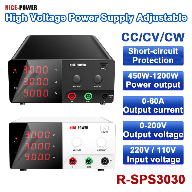 Power Supply Adjustable Voltage Regulator 30V 30A High Voltage Power Supply DC 1000W Power Supply Laboratory 30V 20A for Repair