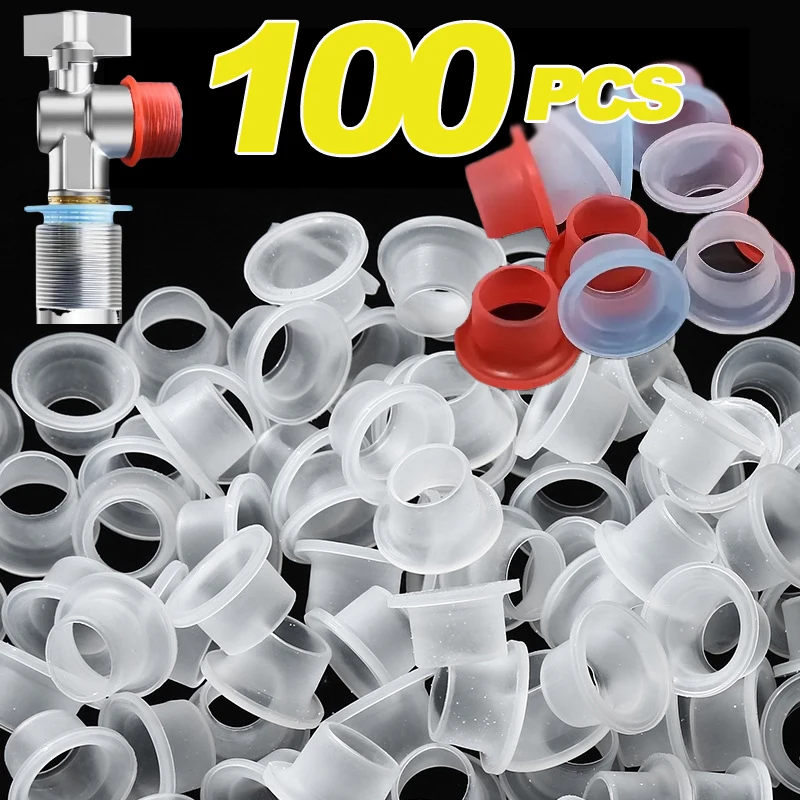 Faucet Leak-Proof Sealing Gasket Faucet Valve Rubber Seal Gasket Silicone Pipe Hose Sealing Washer Prevent Dripping Leakage Plug
