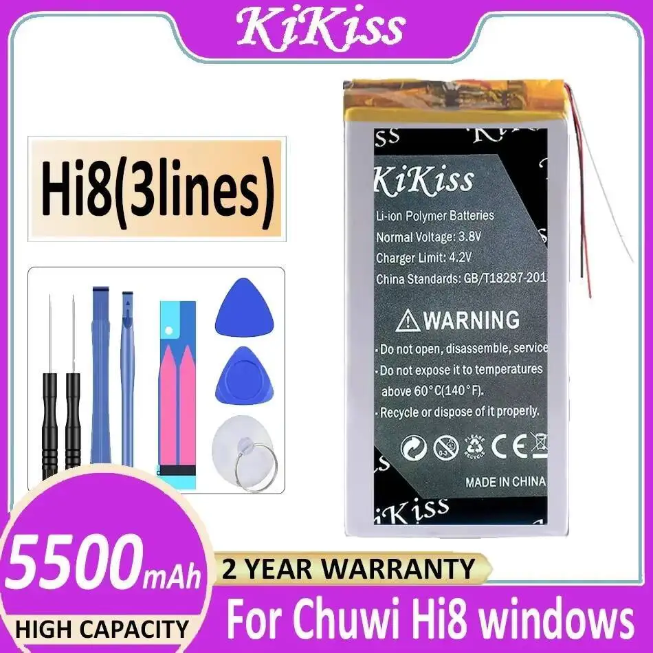 

Tablet Battery Hi8 3 Wires 5500Mah For Chuwi HI 8 Windows 3263156 3565158 Reliable Replacement