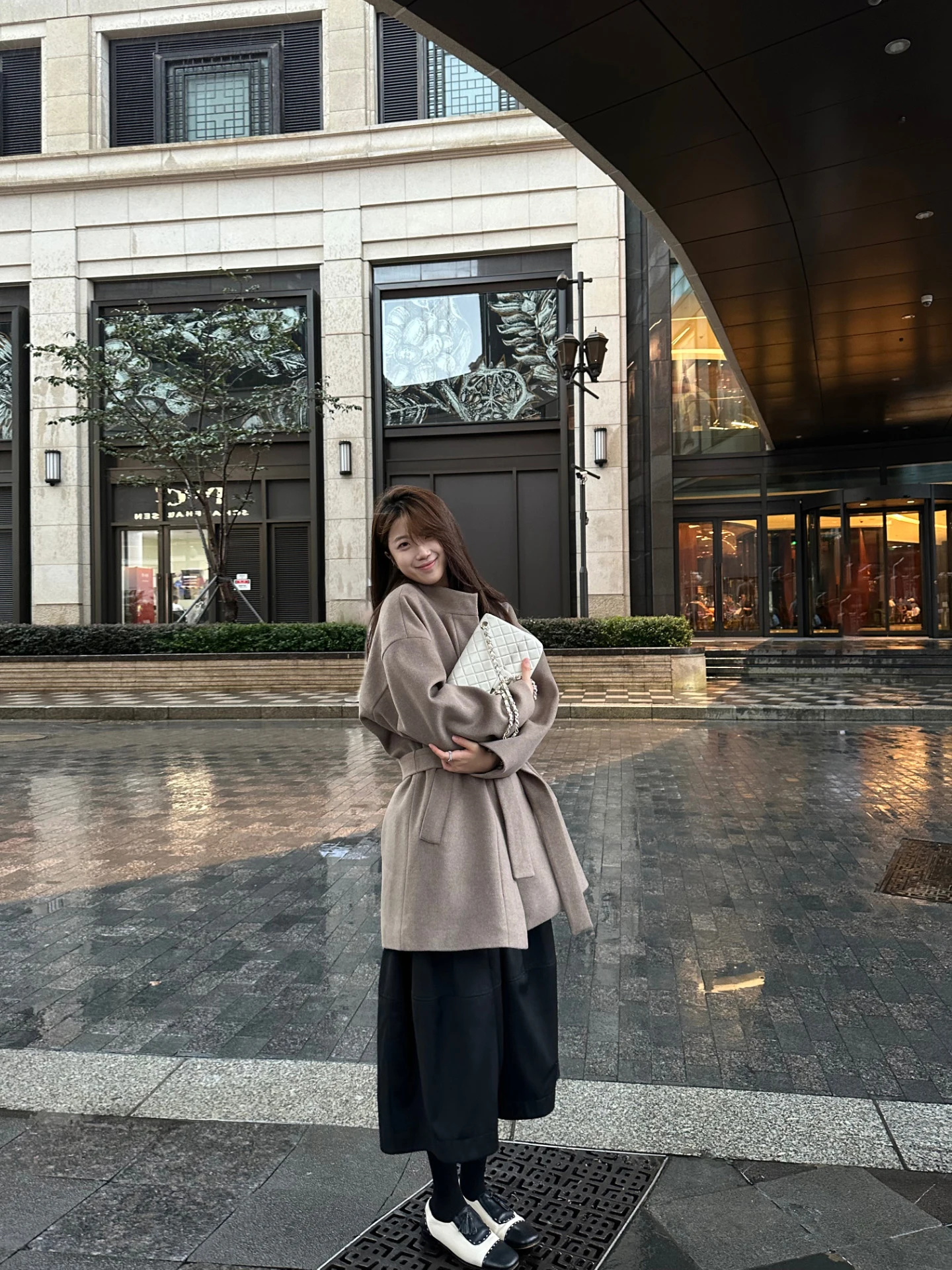 

MultiMath Woolen Coat Stand Collar Thiened Simple Sle Mid-Length ort Furry Jaet for Women Casual Sle Online Exclusive