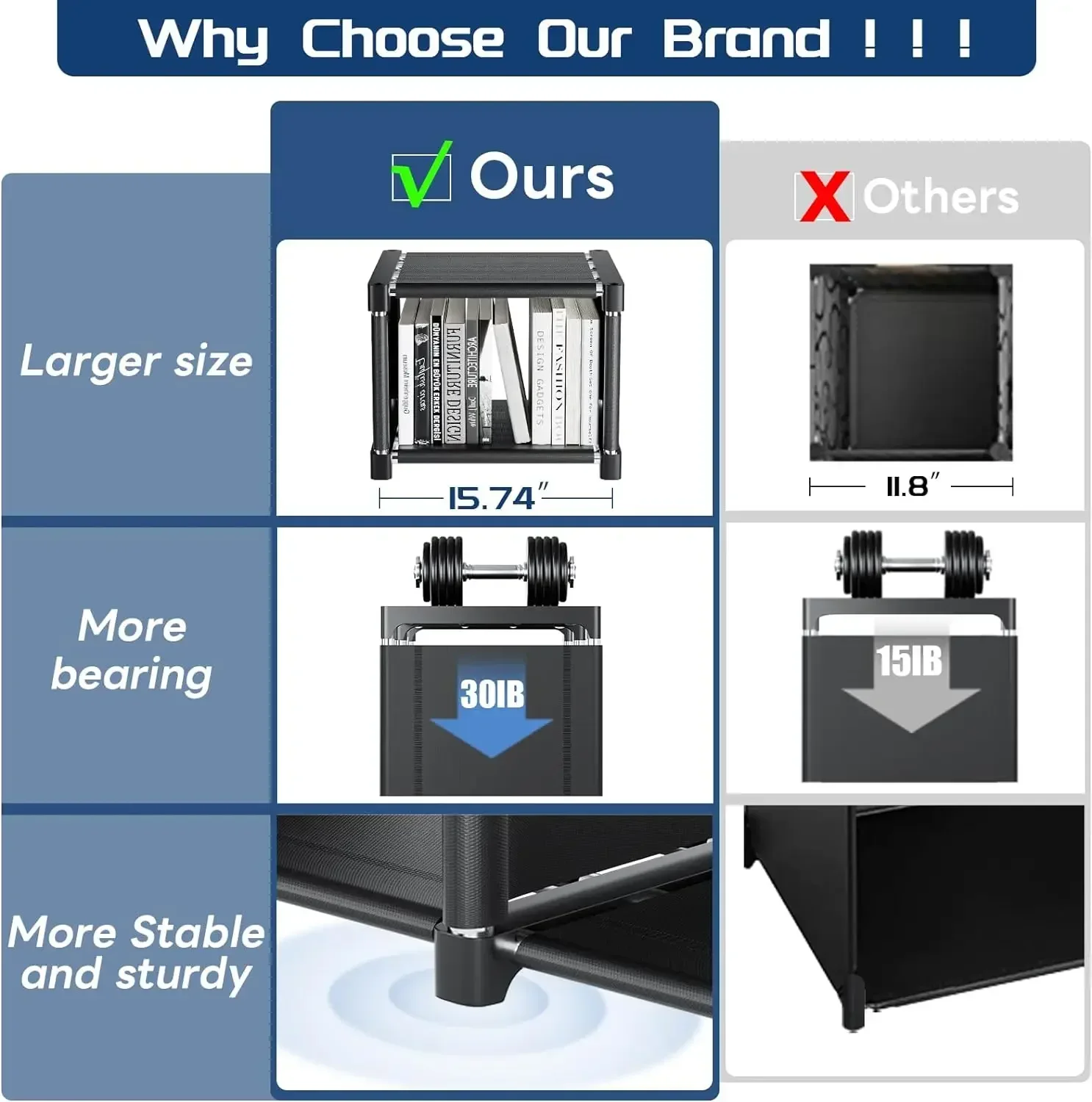 [XMSJ-مخزون محدود، اشتر الآن! ] رف كتب كبير جدًا مكون من 18 مكعبًا، منظم تخزين مكعب DIY لغرفة النوم وغرفة المعيشة والمكتب المنزلي -