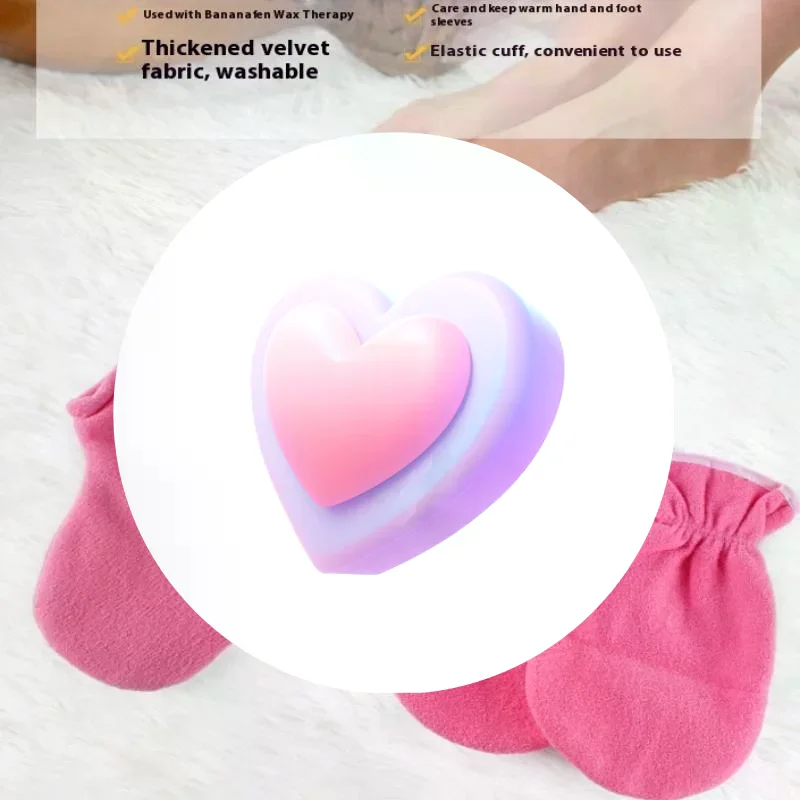 1 زوج العزل الرعاية قفازات الفانيلا مرونة افتتاح مسمار حماية اليد العلاج البارافين الشمع قفازات قابلة لإعادة الاستخدام تدفئة للنساء