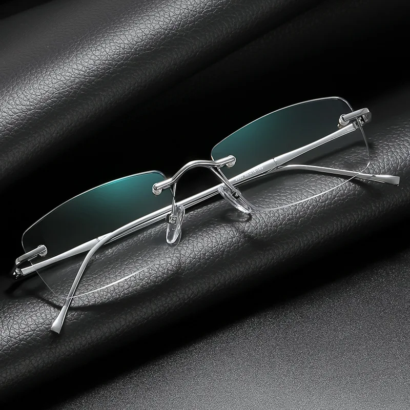 Lightweight Lightweight Rimless Blue Light Blocking Reading Glasses Women Men Anti-glare Eyewear +100 +150 +200 +250 +300 +400 - Aliexpress Deal