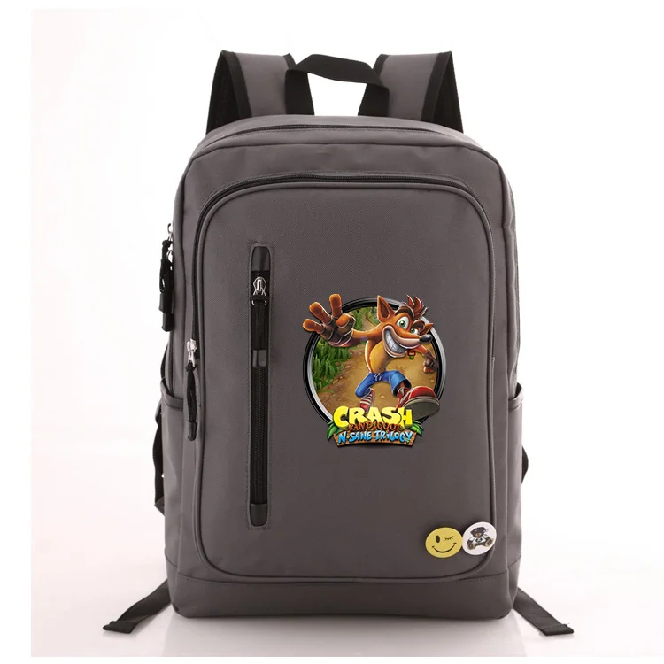 Game Crash Bandicoot Oxford Waterproof Backpacks Large Capacity Men Travel Bag Women Students School Books Laptop Backpack