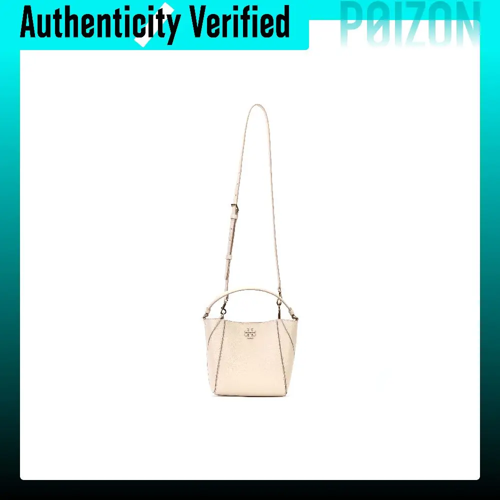 TORY BURCH Tory Burch Litchi Grain Leather Handbag Small Women's Cheese White 158500-724