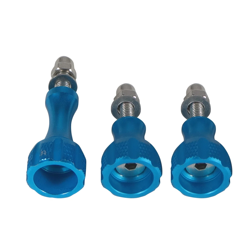 BGNing 1pack von 3pcs 1 Lange + 2 Kurze Bunte CNC Aluminium Bolt Mutter Schraube für GoPro Hero 7 6 5 3 + 4 SJ4000 EKEN YI 2 4K Montieren – Detail 16