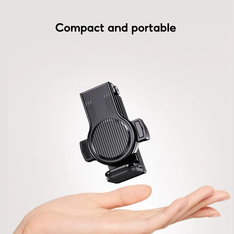 Oatsbasf Foldable Phone Holder for Travle Selfie Phone Stand 2 in 1 Magnetic Clip Phone Mount for Desk Portable Cell Support
