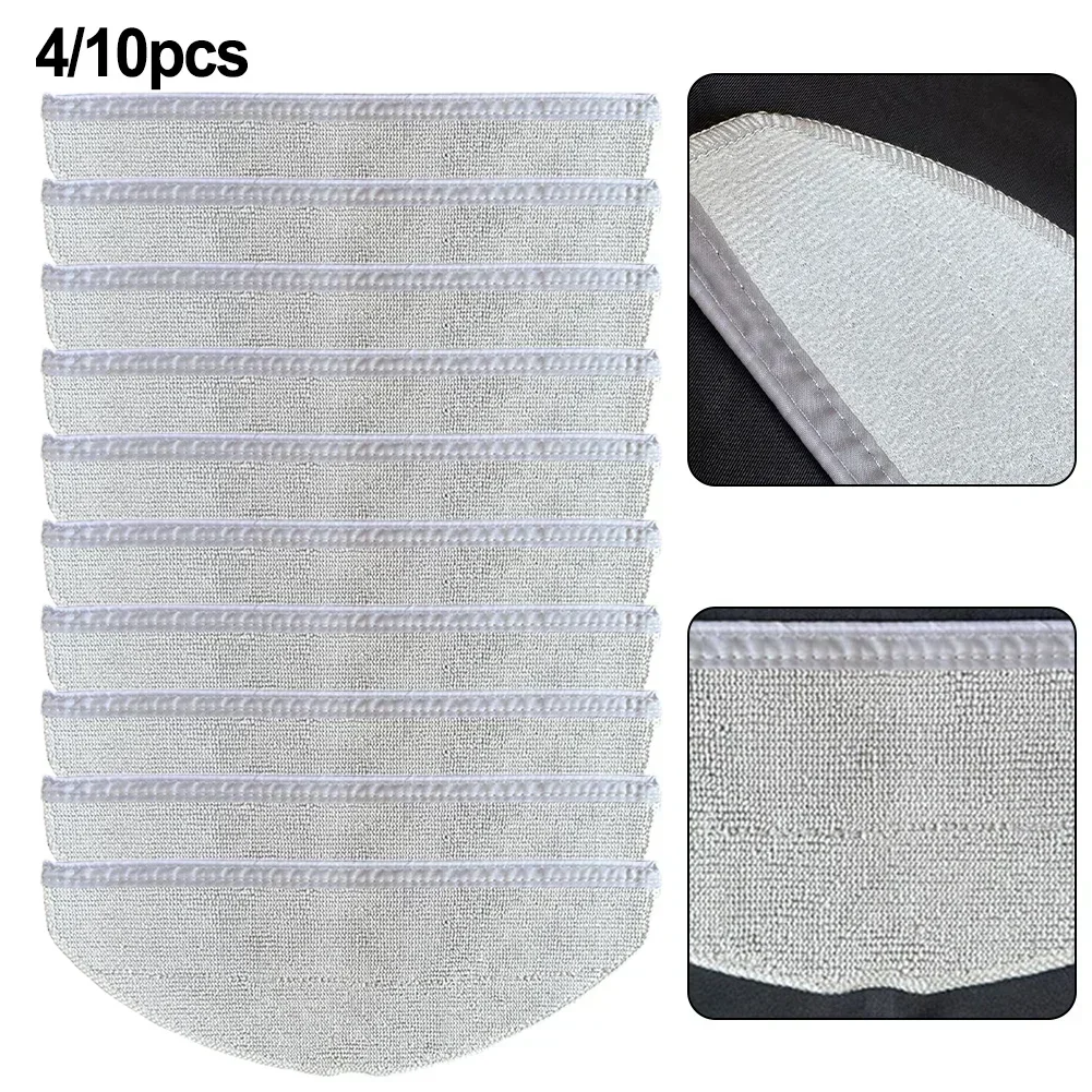 

4/10pcs Mop Cloths Microfiber Mop Cloths For L60 For Hybrid Robot Vacuum Cleaner Vacuum Cleaner Accessories