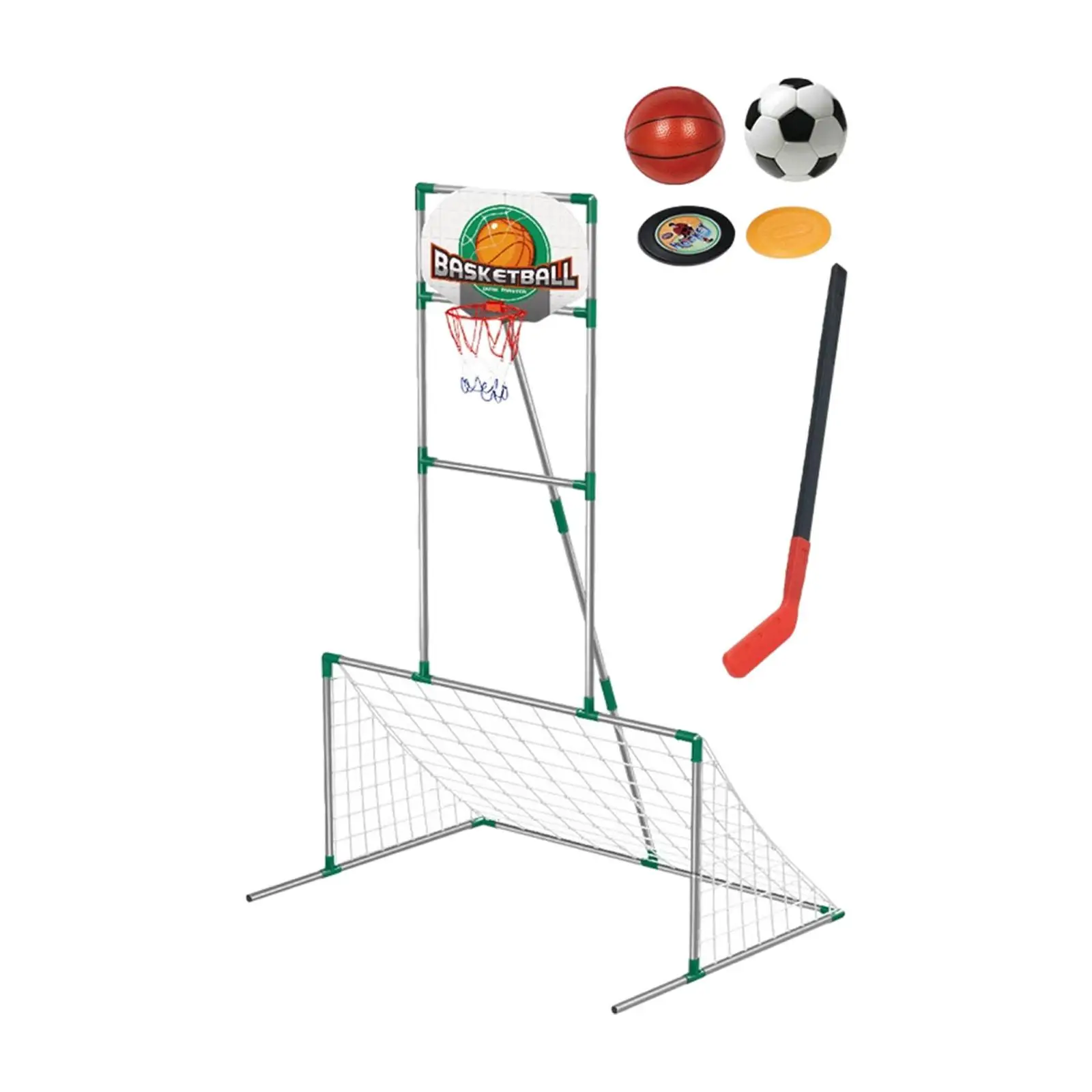 하키 스포츠 장난감과 실내 실외 선물을 위한 3 in 1 어린이 농구 골대