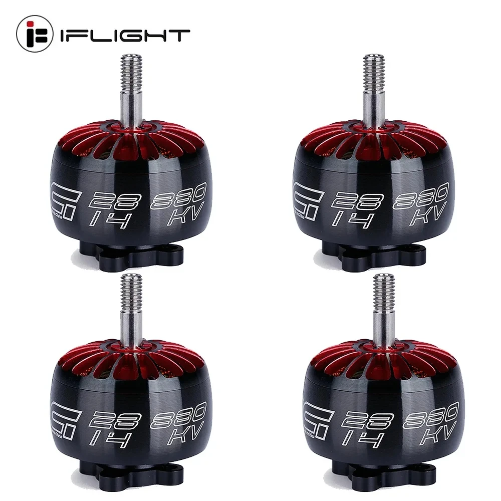 4PCS IFlight XING 2814 880KV/1100KV Brushless Motor With 5mm Shaft Compatible 8- 9-10 inch Frame Propeller 2-6S for RC FPV Drone