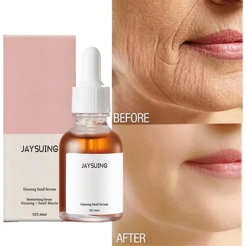 

Ginseng Snail Serum Anti Wrinkle Aging Eye Face Lift Tightening Moisturising Smooth Fine Lines Brighten Korean Cosmetics