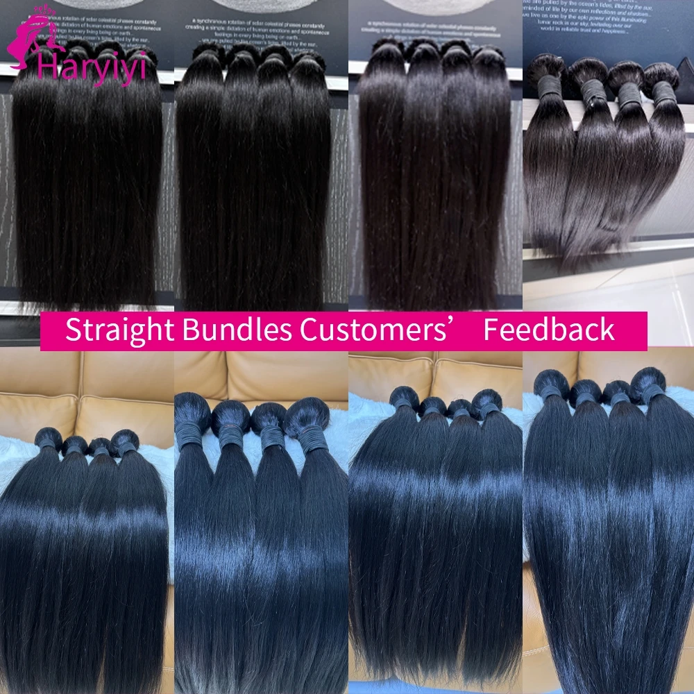 24 30 40 Zoll glatte Echthaar-Bündel 12A Natur Schwarz Rohhaar-Bündel Brasilianische Weave-Bündel Echthaar 3 Tage Lieferung Frankreich – Detail 8