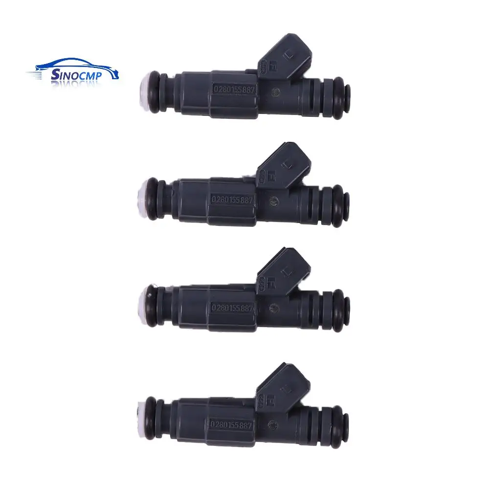 4 PCS Fuel Injector For 1999-2004 Ford Escape Focus Mercury Cougar Mystique Mazda Tribute L4 2.0L FJ303 0280155887 XS4Z-9F593-AB