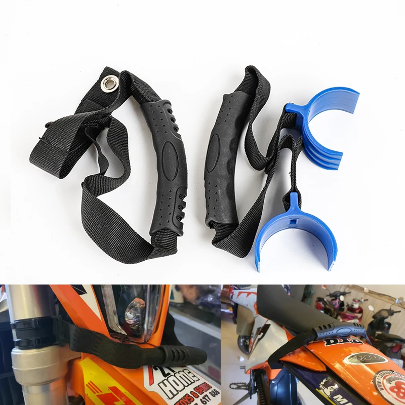 Cintura di sostegno per moto Kit di salvataggio per cintura per imbracatura Enduro Racing Pit Dirt Bike Accessori Cinghia per parafango universale