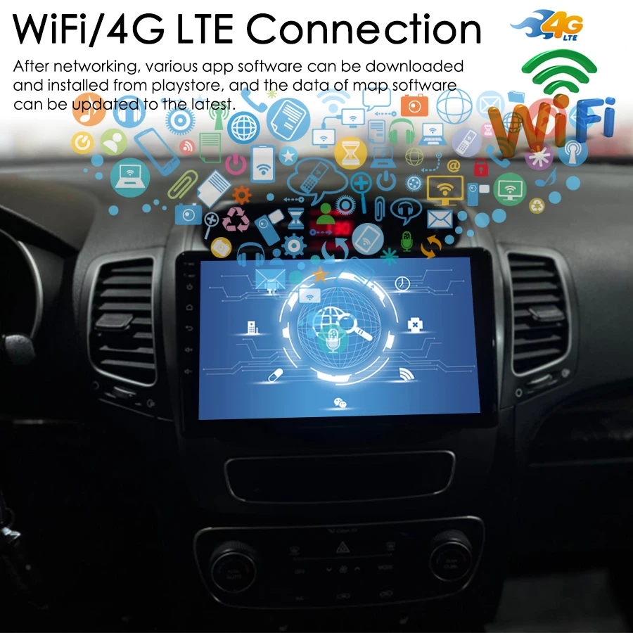 128GB ROM Android 14 Radio 2Din para Kia Sorento II XM 2012 - 2021 navegación GPS pantalla táctil estéreo reproductor de vídeo Multimedia para coche
