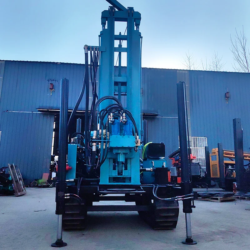 Maßgeschneiderte 300-m-Wasserbrunnen-Rig-Mobilität der nächsten Generation trifft auf professionelle Bohrlochbohrfähigkeit. Raupenbohrgerät