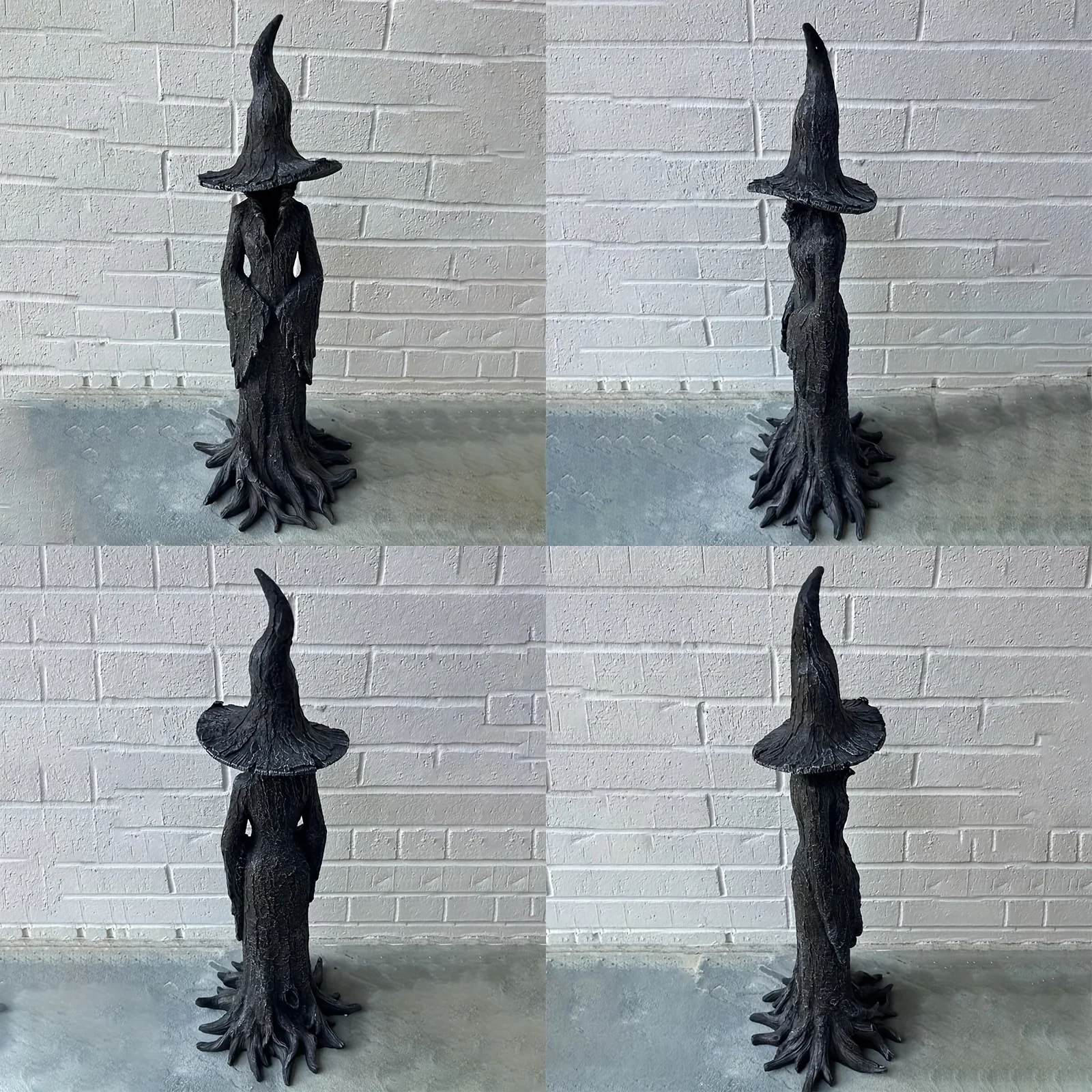 Vintage Hexe Statue Harz Handwerk Tischdekoration Halloween Gothic Figur Zauberer Dekor Fantasy Ornament Halloween Dekorationen – Detail 7
