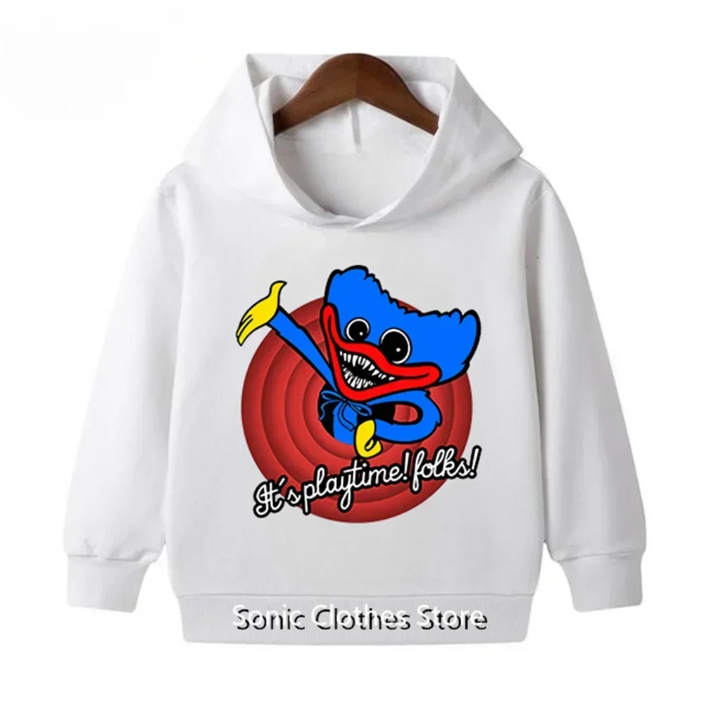 Cosplay Poppy Time Hoodie Kids Marios Clothes Baby Boys Long Sleeve Sweatshirt Cute Kids Pullover Sweater Girls Autumn Tops