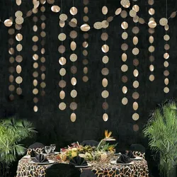 Leopard Theme Party Garland for Cheetah Theme Hanging Decoration Jungle Banner Wildlife Backdrop for Wedding Birthday Supplies