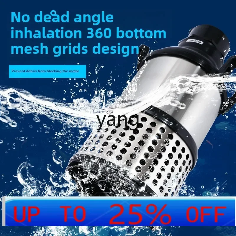 CX  large flow silent circulation stainless steel 220v submersible pump outdoor large koi fish pond