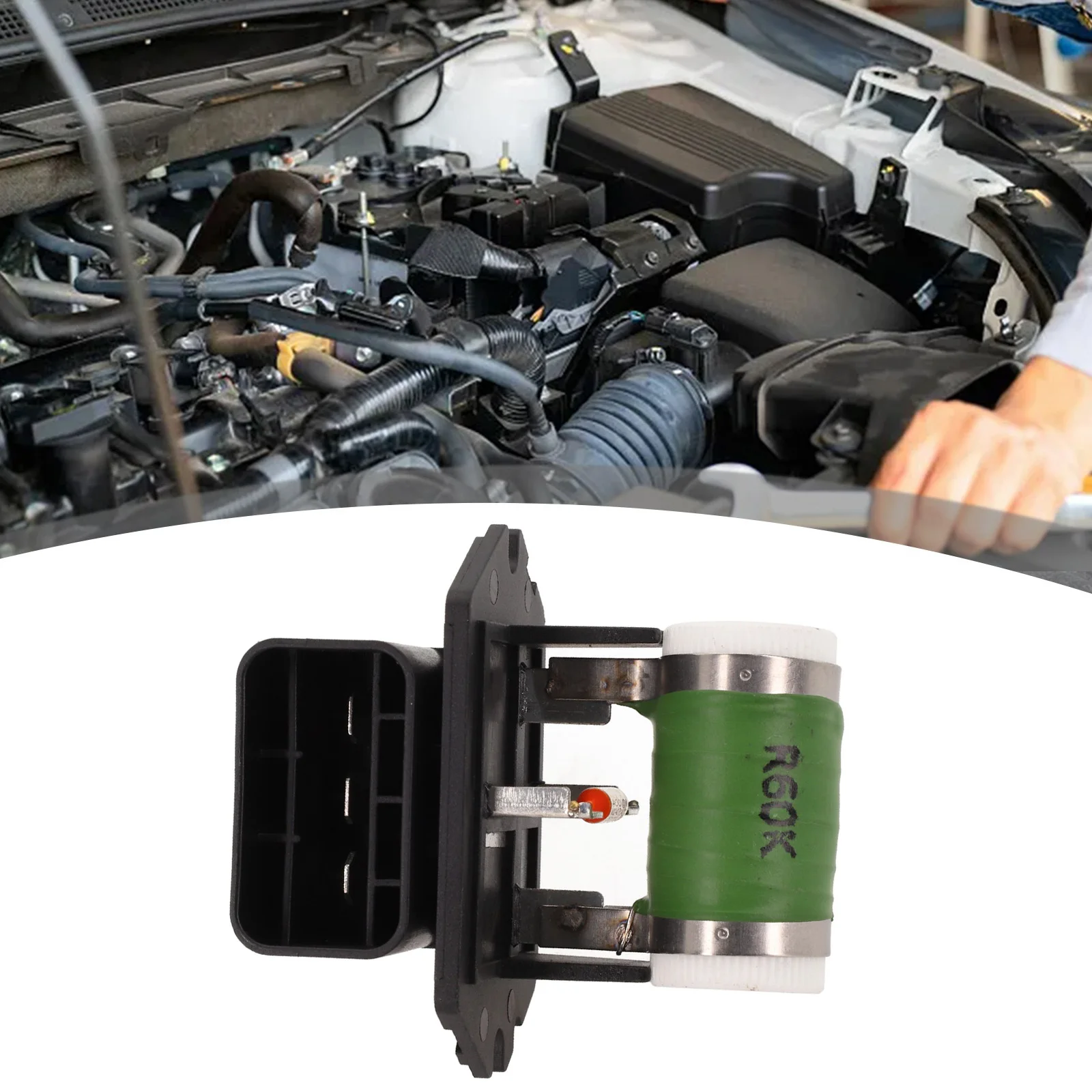 

25385-4R600 Resistor Cooling Fan Resistor Car Maintenance ABS And Metal Easy Installation High-quality Materials