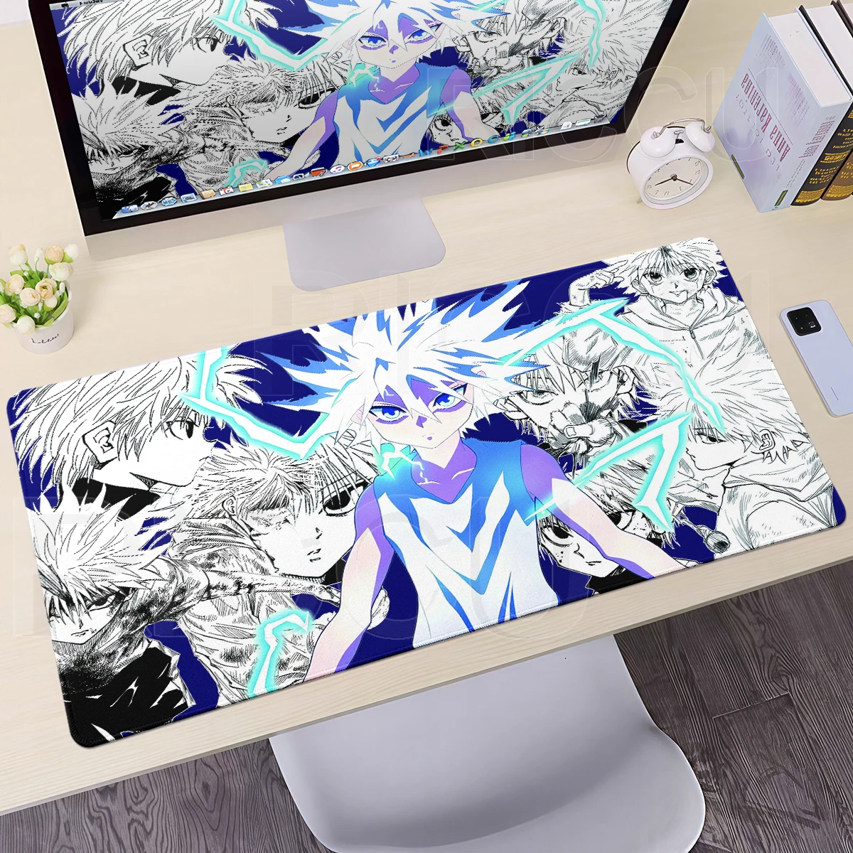 Anime Hunter X Hunter Gaming Mousepad Gamer Large Mouse Pad Laptop Setup Desk Mat Pc Accessories Table Carpet Office Mause Pads