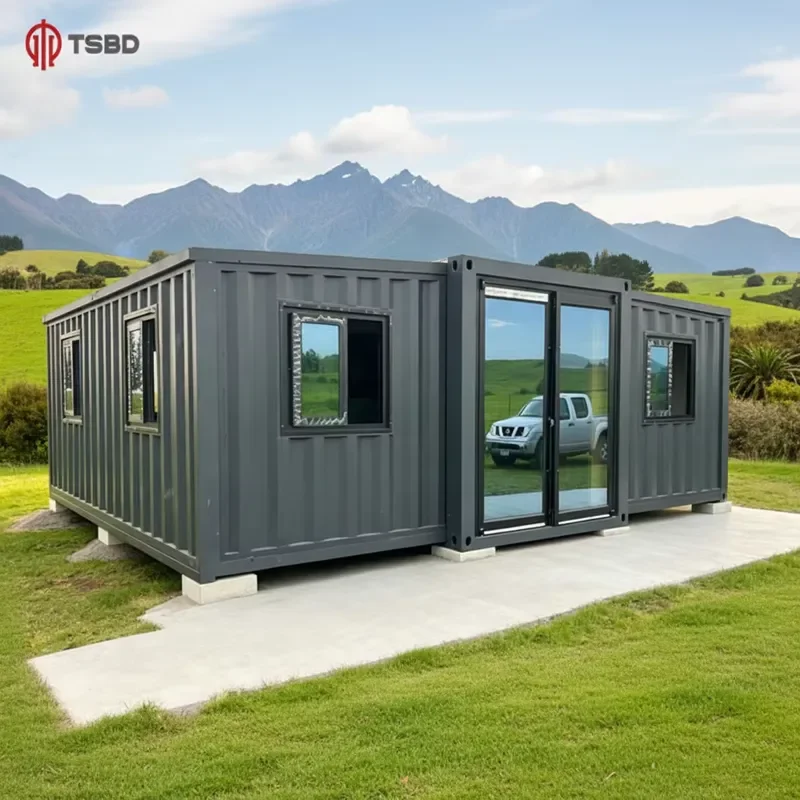 Prefab Cabin 20ft Container House With Bedroom Expandable Container House for Home Use