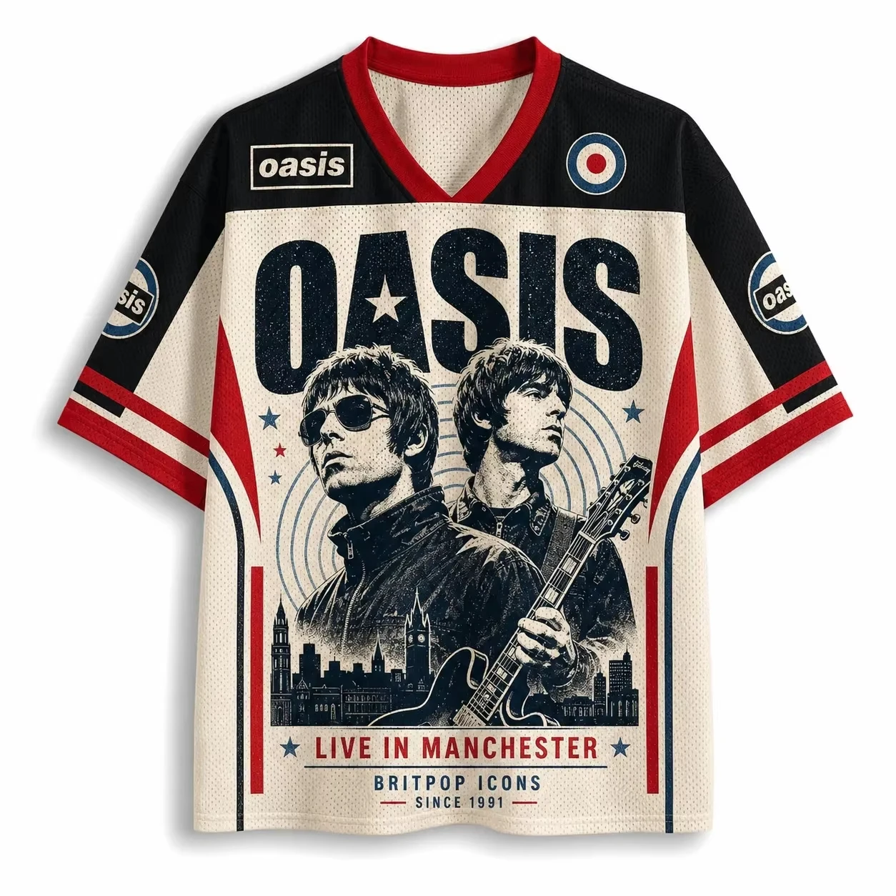 Oasis Live '27 World Tour 2026 Merch Top Adult T-shirt Unisex Summer Vintage Quick-dry Breathable Training Outdoor Sports Jersey