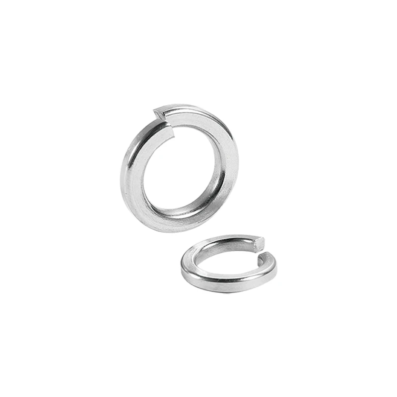 GB93 304 Stainless Steel Spring Lock Washer Square Ends Split Lock Washers M2M2.5M3M4M5M6M8M10M12M14M16M18M20M22M24M27M30