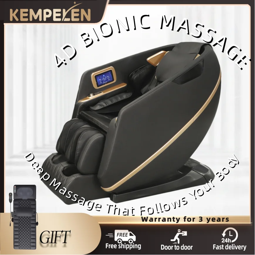 4D Bionic Massage Chair with Dual SL Track, Thai Stretch, Zero Gravity & AI Voice Control
