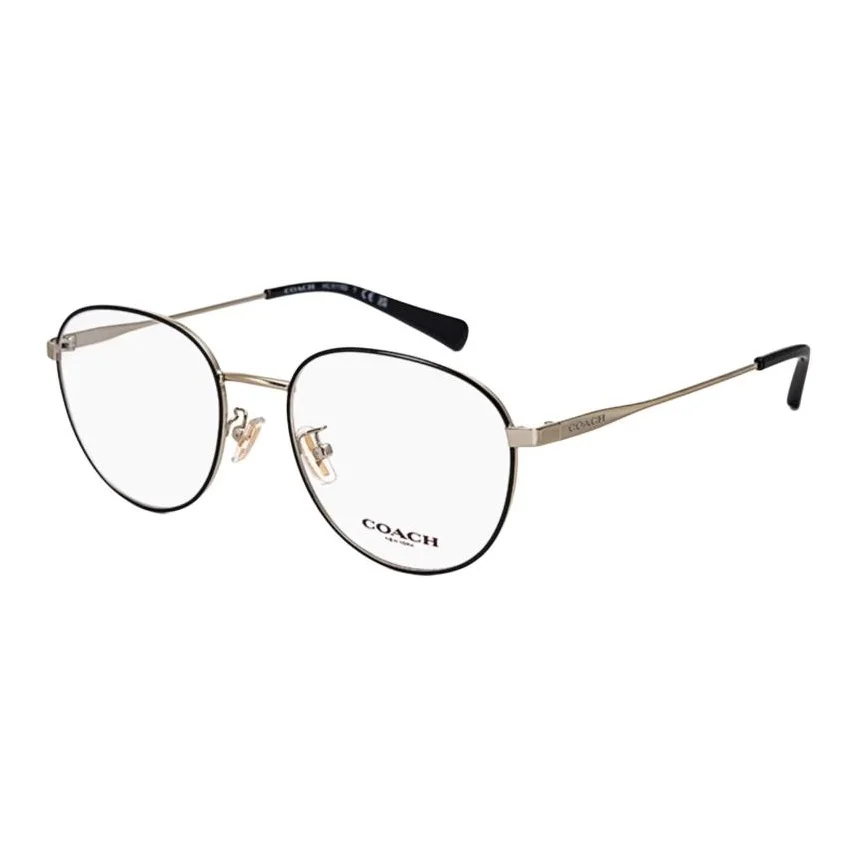 COACH Metal Irregular Shape Prescription Glasses Unisex Black Gold 0HC5115D-9346