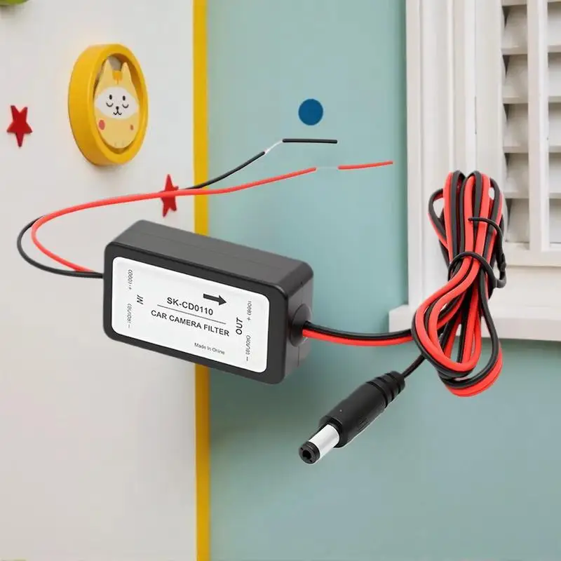 NEW 12V DC Power Relay Capacitor Filter Connector Car Rear View Rectifier For Backup Auto Car Camera Filter Solve Ripple Splash